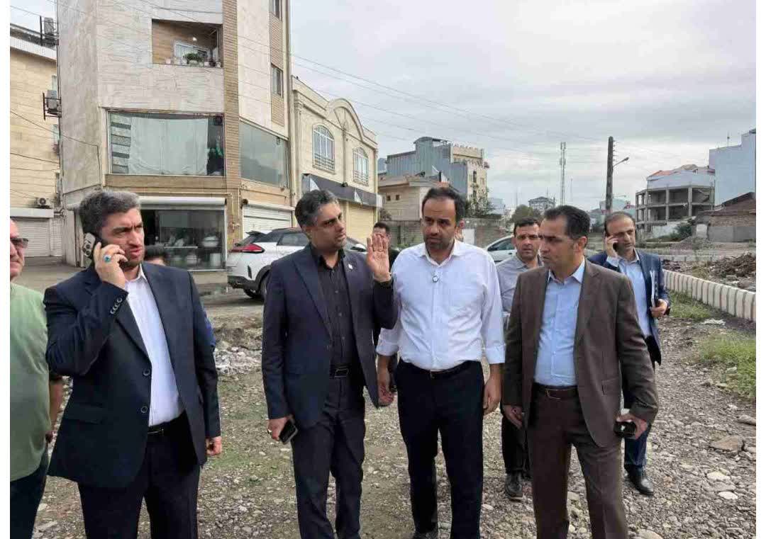 بازدید شهردار رشت از مراحل پایانی بازگشایی خیابان شهید داودی
