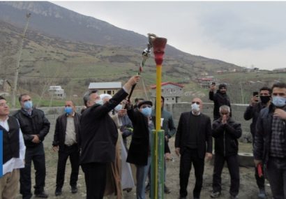 شعله آبی گاز خانگی در زمستان ۹۹ به ارتفاعات روستاهای املش رسید